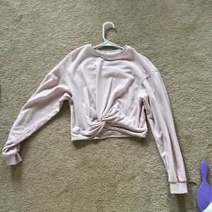 garage long sleeve pink shirt